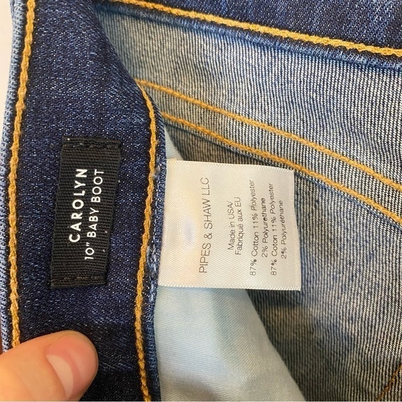 VERONICA BEARD Carolyn bootcut stripe flare crop jeans - Picture 4 of 9